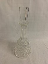 Antique/Vintage cut glass wine or whiskley DECANTER with stopper, diamond pat... - £38.91 GBP