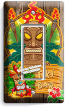 HAWAII HIBISCUS TIKI BAR 1 GFI LIGHT SWITCH WALL PLATE ROOM KITCHEN ART ... - £9.42 GBP