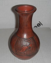 Native American Etched Vase---bc...Mid 1990&#39;s.... Navajo...Todichiinii - £43.86 GBP