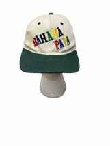 VTG Bahama Papa Hat Souvenir Fishing Cap Snapback Green Brim Multicolor ... - £6.31 GBP