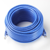 100Ft Cat6 Patch Cord Cable 500Mhz Ethernet Internet Network Lan Rj45 Utp Blue - $53.99