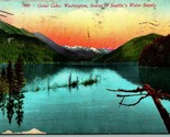 Cedar Lake Reservoir Water Supply For Seattle Washington WA 1910 DB Post... - $3.91