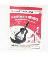 Juanita Guitar Sheet Music Oahu Rhythm Style Note Course 44PG 1949 - £12.40 GBP