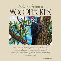 Woodpecker T-shirt S M 2XL Advice From Nature BIRD New NWT Cotton - €17,67 EUR
