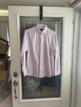 Tommy Hilfiger Dress Shirt Mens L  16 32/33 Purple Slim Fit Stretch  THFlex - $21.60 CAD