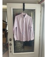 Tommy Hilfiger Dress Shirt Mens L  16 32/33 Purple Slim Fit Stretch  THFlex - $15.79