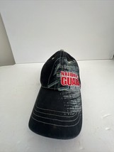 Black National Guard Racing Baseball Style Hat. #4 USA flag - $8.91