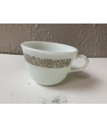 Pyrex Coffee Cup Mug Woodland Brown Pattern Corning Milk Glass - €13,42 EUR