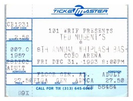 Ted Nugent Concerto Ticket Stub Dicembre 31 1993 Detroit Michigan - £25.96 GBP