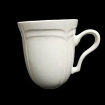 Gibson Designs LE CLAIRE White Mug/Cup 12 Oz Embossed  Scalloped On Rim - £9.49 GBP