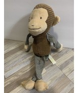 Bunnies by the Bay Brown Corduroy Monkey Plush Baby Lovey Stuffed Toy 14... - €14,85 EUR