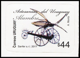 Uruguay. 2011. Handicrafts of Uruguay - Wire (MNH OG) Stamp - £2.95 GBP