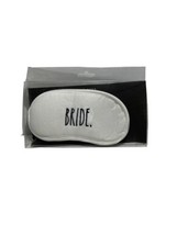 RAE DUNN White Sleep Mask “Bride” 100% Cotton  New - £7.94 GBP