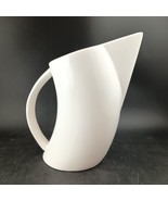 Palm Restaurant Ware Modernist White Porcelain Pitcher, OBO - £33.65 GBP