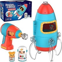 Educational Insights Design &amp; Drill Bolt Buddies Rocket Take Apart Toy with E... - £25.93 GBP
