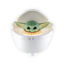 STAR WARS LED Night Light, Baby Yoda Floating Carrier, Plug-in, Dusk-to-Dawn Sen - £23.56 GBP