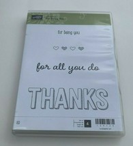 Stampin&#39; Up! Sale-A-Bration For Being You For All You Do Thanks Set of 4 - $14.80