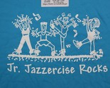 Jazzercise Shirt Mens XL Blue Jr Rocks Fruit of the Loom Casual Graphic Tee