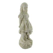 Zeckos 19 Inch Alice in Wonderland Museum White Garden Statue - £78.94 GBP