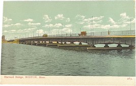 Harvard Bridge, Boston, Massachusetts, vintage postcard - $11.99