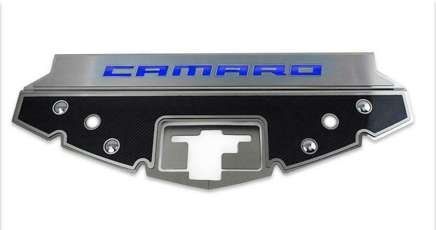 2016-2020 Camaro - Illuminated Carbon Fiber Front Header Plate CAMARO Style  - $539.96