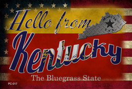 Hello From Kentucky Novelty Metal Postcard - £12.71 GBP