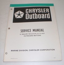Chrysler Outboard Service Manual 6, Sailor 150 (6 HP) &amp; 7.5 HP - $16.98