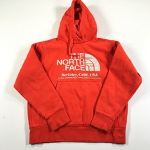 The North Face Hoodie Sweatshirt Mens S Red Berkeley California Spellout Logo - $28.04