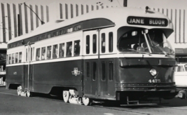 Toronto Transit Commission TTC #4475 Jane Bloor PCC Streetcar Photo Bayn... - $9.49