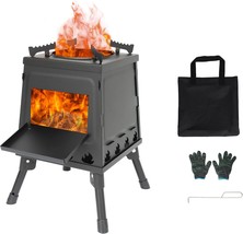 Backpacking Folding Camp Tent Heat Mini Outdoor Stove With, Ideal For Camping. - £41.47 GBP