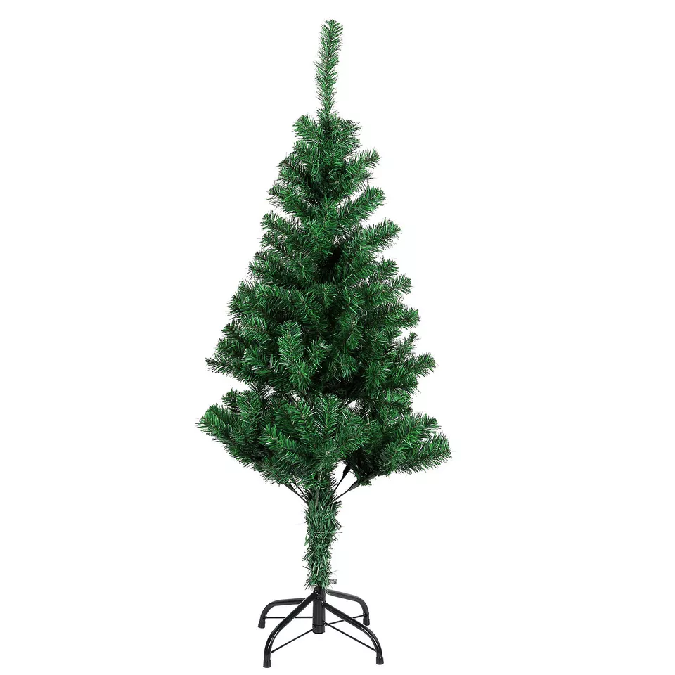 3.94FT Christmas Tree Artificial Green W/Stand Holiday Season Indoor Xma... - $49.98