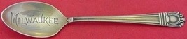 Sonja by International Sterling Silver Demitasse Spoon Souvenir Milwaukee 4 1/8&quot; - £22.57 GBP