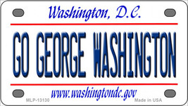 Go George Washington Novelty Mini Metal License Plate Tag - £11.23 GBP