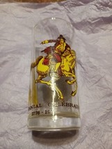 Bicentennial 8 Oz Drinking Glass 1776-1976 Collectible Glass - $8.60