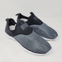 Aleader Mens Sneakers Size 8.5 M Water Shoes Mesh Gray Black Slip On - $18.87