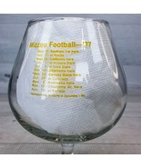 Vintage University of Missouri Mizzou Football Brandy Glass 1977 Tigers ... - $48.49