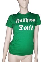 UZI NYC t-shirt Fashion Don&#39;t Scoop Neck Y2K S USA Punk Rock  - $48.00