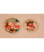 Vintage Milk Caps Lot of 2  Egg Nog Season&#39;s Greetings - £6.24 GBP