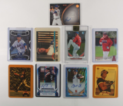 Lot Of 9 Collectible Baseball Cards Topps Bowman Modern Vintage - £159.80 GBP