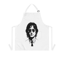 Personalized Grilling Apron with John Lennon Portrait (Adult, Unisex) - ... - £22.03 GBP