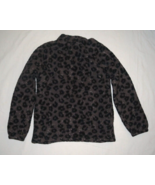 Dittos Women&#39;s Leopard Print Quarter Zipper Fleece Pull Over Size Medium. - $27.06 CAD