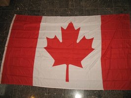 5x8 ft Canada Canadian Maple Leaf Country Rough Tex Knitted Flag 5&#39;x8&#39; Banner wi - £43.88 GBP