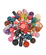 Multicolor Fusion Mix Stone Floral Pin-Brooch - £18.53 GBP