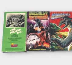 Lot Of 3 VHS Kaiju Godzilla Dinosaur One Million BC Destroyah Mechagodzilla - £27.69 GBP