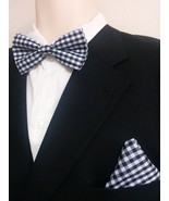 GINGHAM BOWTIES COLORS tie or pocket square Choose colors Sizes Boy, Men... - €9,55 EUR