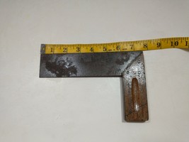 Vintage 7 1/2” Stanley &quot;Maybe&quot; Square Wood And Brass. - £7.87 GBP