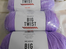 Big Twist Value lot of 3 Lilac dye lot 644794 - £12.52 GBP