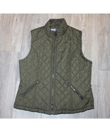 Women&#39;s Puffer Vest Jacket with Pockets by Laura Scott Size Large Fall C... - £17.09 GBP