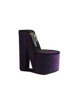 High Heel Shoe Jewelry Box - 9&quot; Purple Velvet - $891.50 MXN