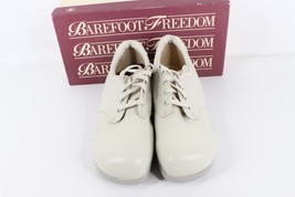 NOS Vtg 90s Streetwear Womens 7D Leather Platform Shoes Sneakers Winter ... - £85.39 GBP